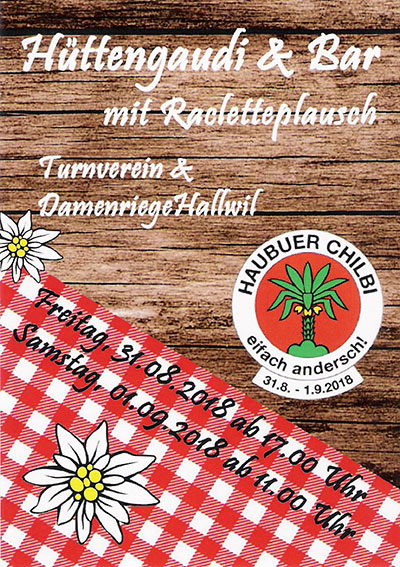 Einladung Haubuer Chilbi 2018